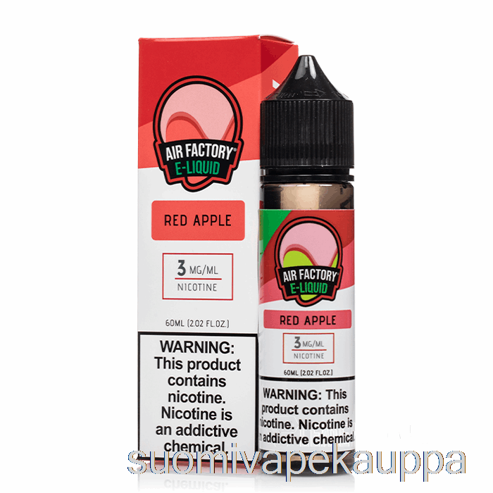 Vape Suomi Punainen Omena - Ilmatehdas - 60ml 0mg